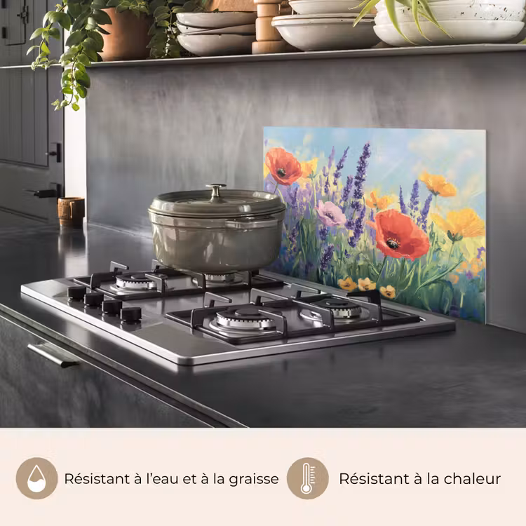 Fond de hotte - Prairie - Fleurs - Coloré — 2
