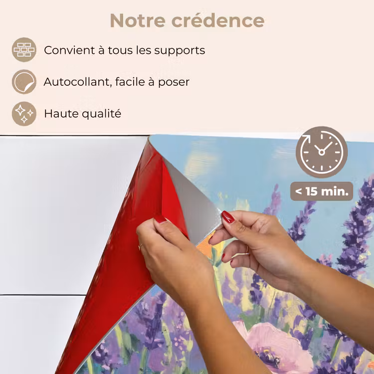 Fond de hotte - Prairie - Fleurs - Coloré — 4