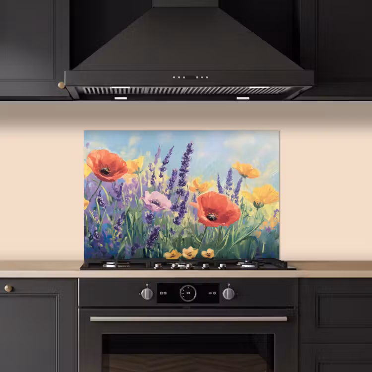 Fond de hotte - Prairie - Fleurs - Coloré — 5