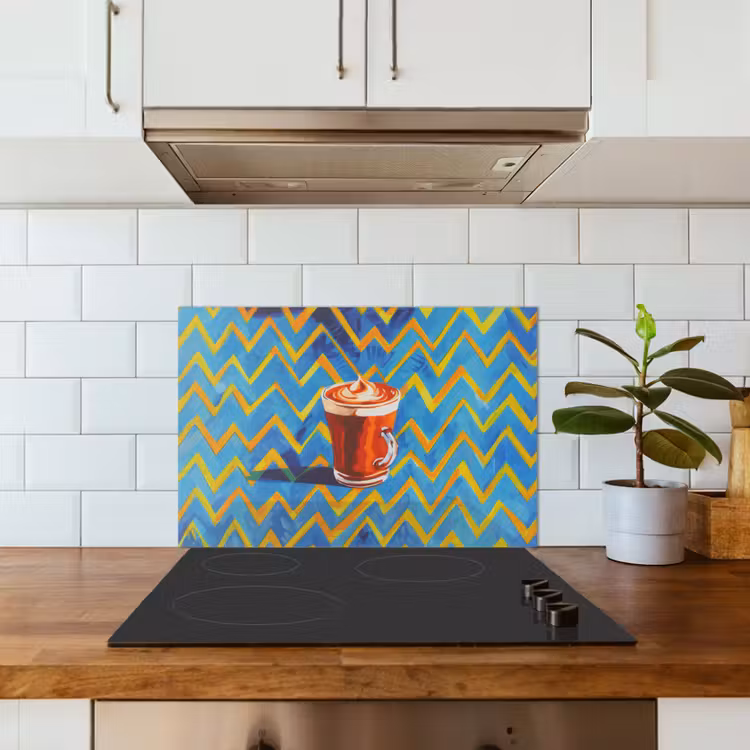 Fond de hotte - Mug - Café - Zigzag - Crème fouettée — 3