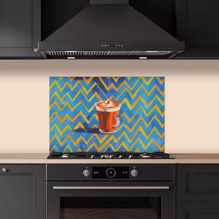 Fond de hotte - Mug - Café - Zigzag - Crème fouettée — 5