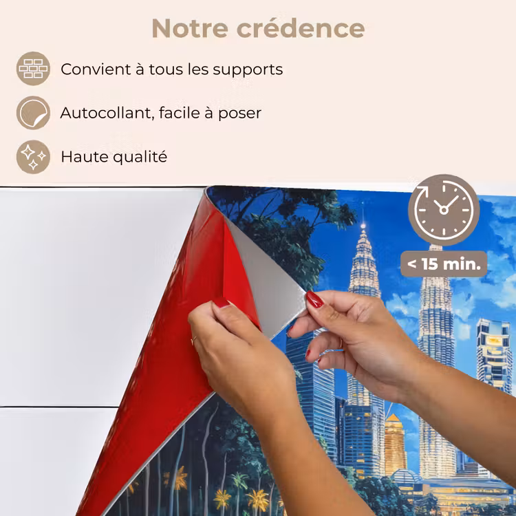 Fond de hotte - Ville de Kuala Lumpur - Skyline - Gratte-ciel - Eau — 4