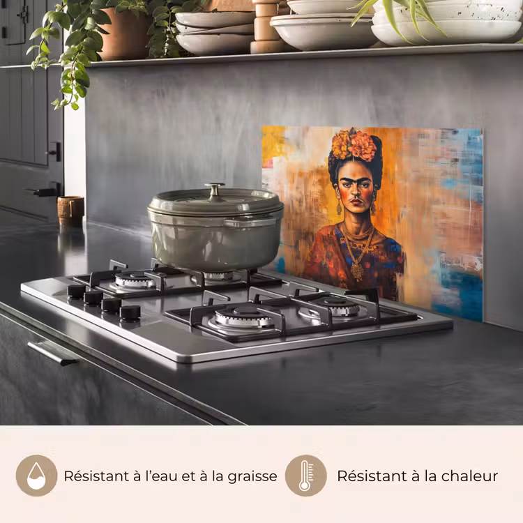Fond de hotte - Portrait - Bijoux - Peinture — 2