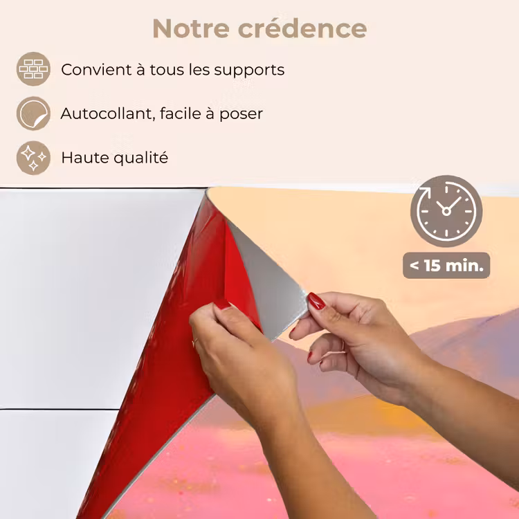 Fond de hotte - Prairie fleurie - Collines - Silhouette - Rose — 4