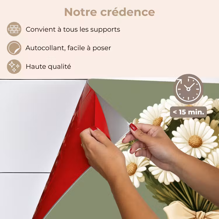 Fond de hotte - Ruban - Bouquet - Vert - Citation — 4