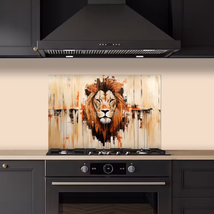 Fond de hotte - Tête de lion - Lignes - Crème — 5