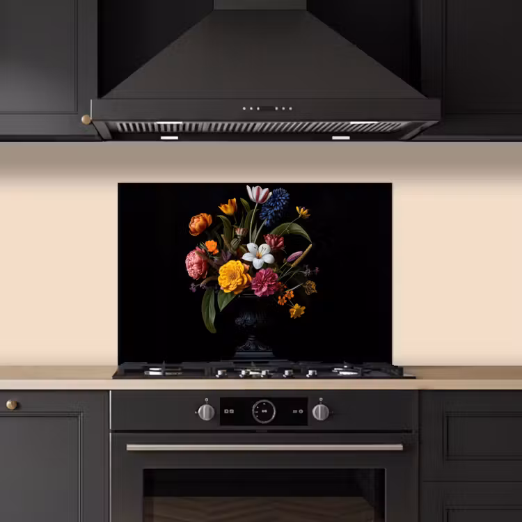 Fond de hotte - Printemps - Fleurs - Classique - Vase — 5