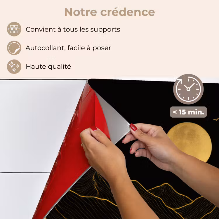 Fond de hotte - Rivière - Or - Lune - Oiseaux — 4