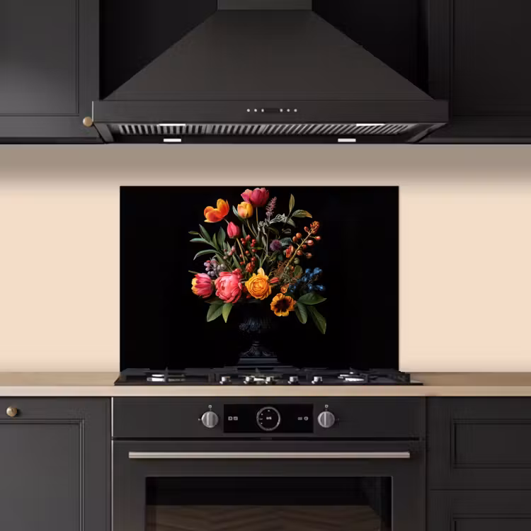 Fond de hotte - Tulipes - Baies - Bouquet - Vase — 5
