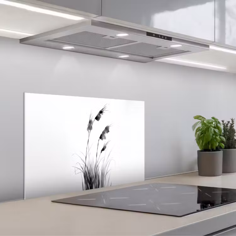 Fond de hotte - Minimalist - Stalks - White — 1