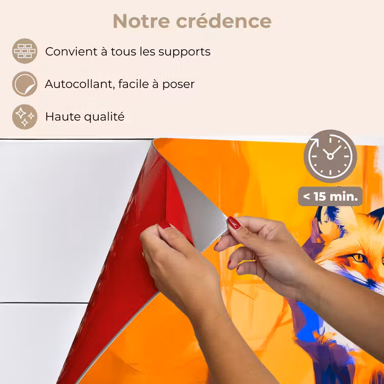 Fond de hotte - Renard - Orange - Formes - Abstrait — 4