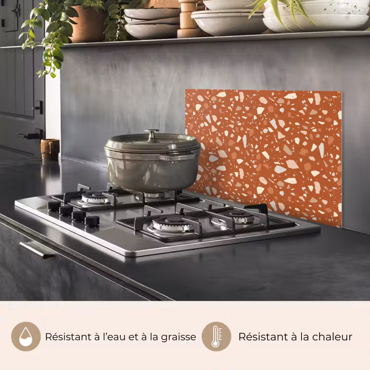 Fond de hotte - Terrazzo - Motif - Argile — 2