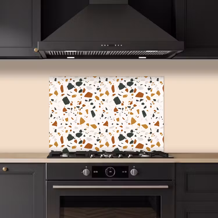 Fond de hotte - Terrazzo - Motif - Blanc - Terra — 5