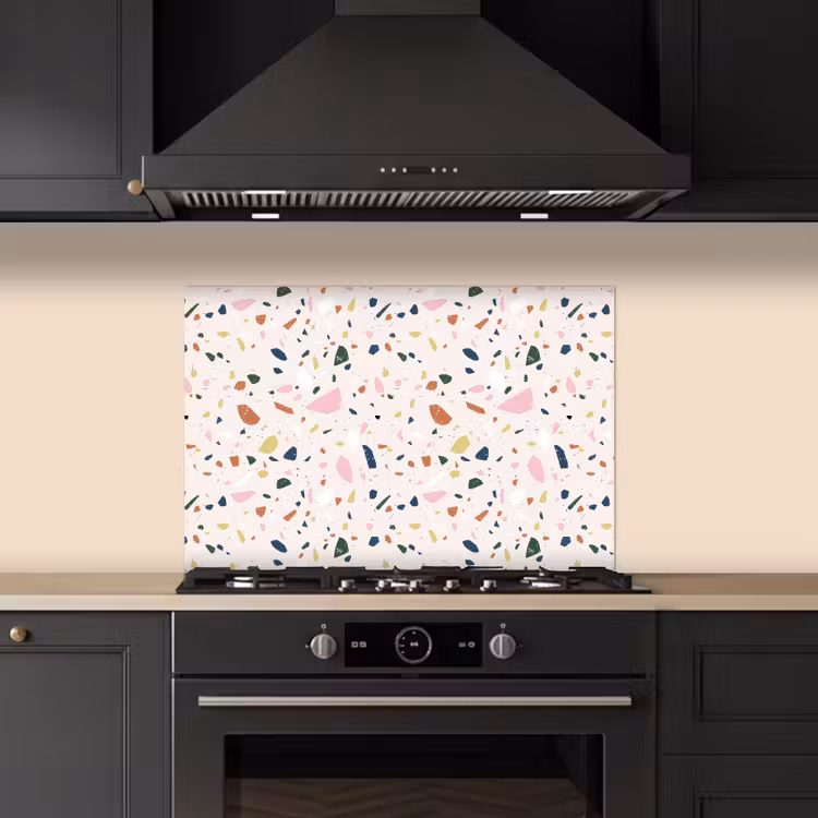 Fond de hotte - Terrazzo - Motif - Coloré — 5