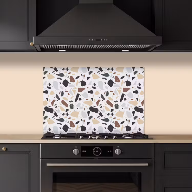 Fond de hotte - Terrazzo - Motif - Coloré - Argile — 5