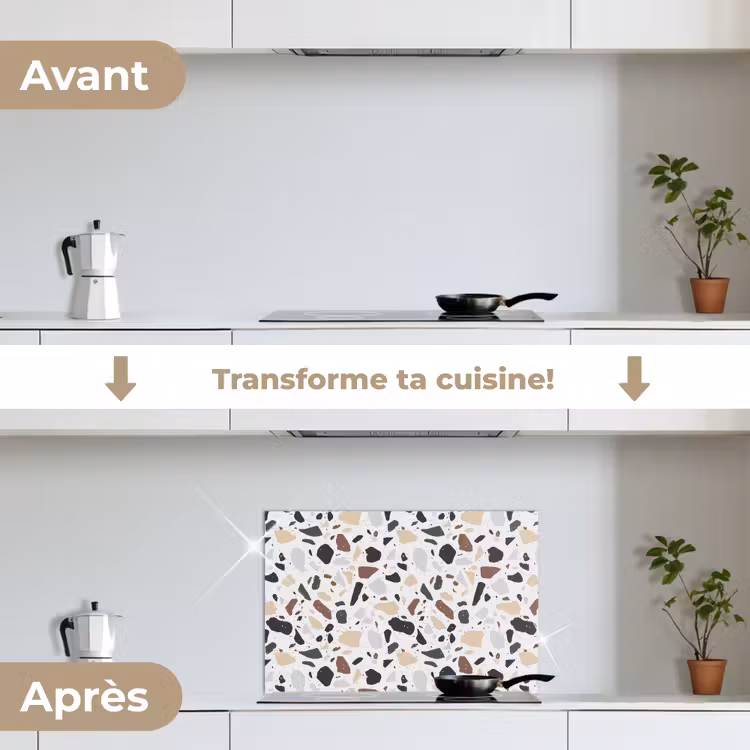 Fond de hotte - Terrazzo - Motif - Coloré - Argile — 7