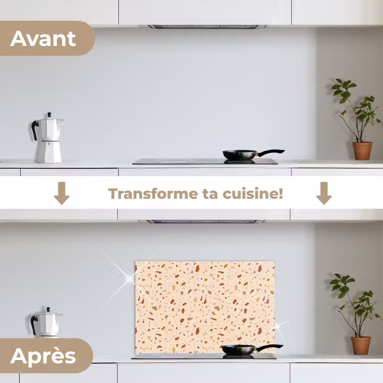 Fond de hotte - Terrazzo - Motif - Coloré - Pierre — 7