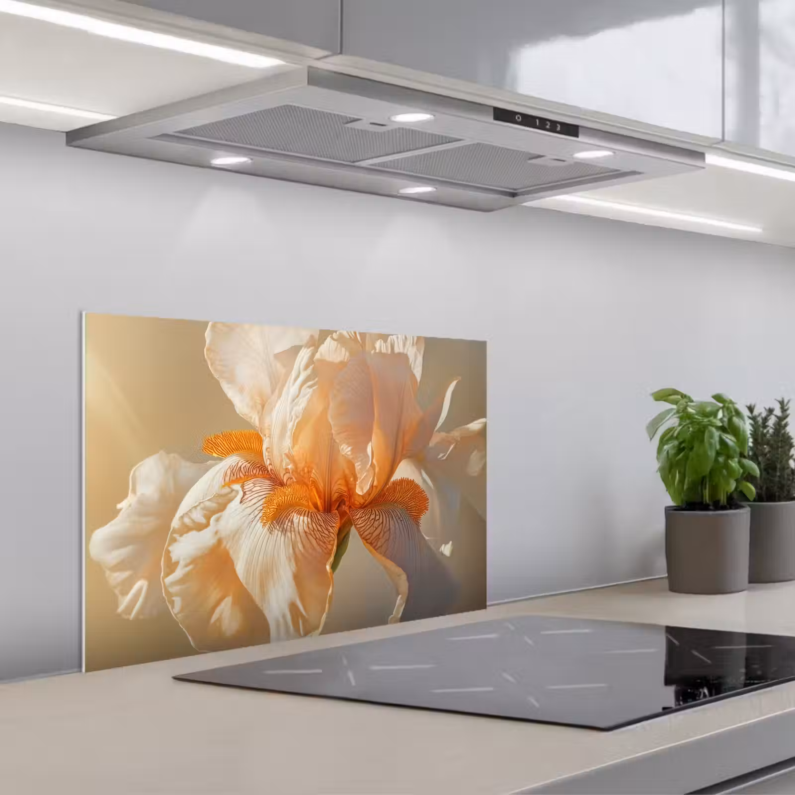 Fond de hotte - Gros plan - Orange - Iris — 1
