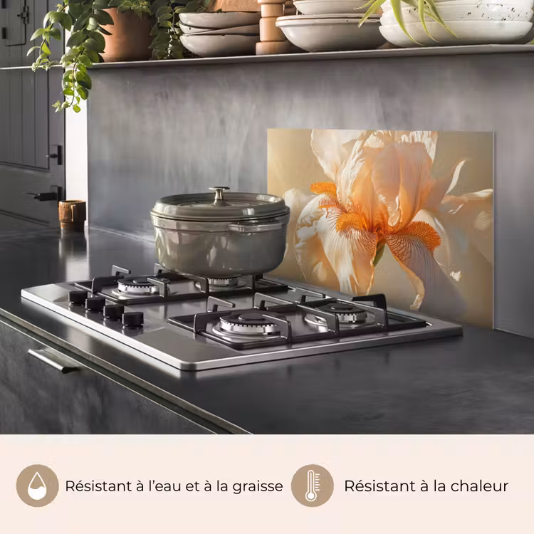Fond de hotte - Gros plan - Orange - Iris — 2