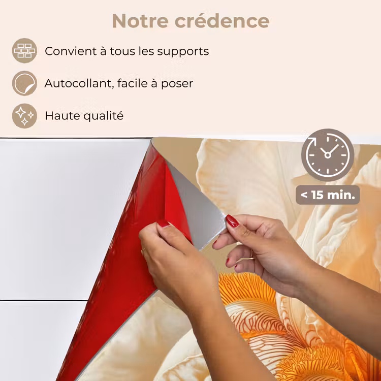 Fond de hotte - Gros plan - Orange - Iris — 4