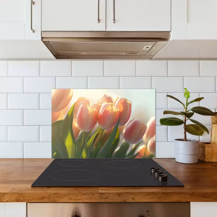 Fond de hotte - Tulipes - Rose - Sunbeams — 3