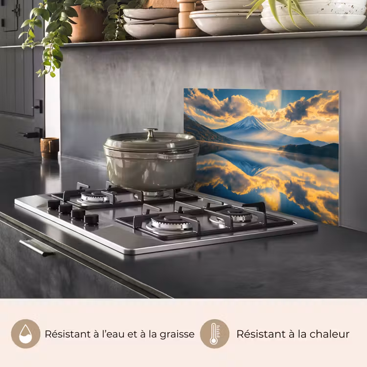 Fond de hotte - Montagne - Rivière - Coucher de soleil — 2