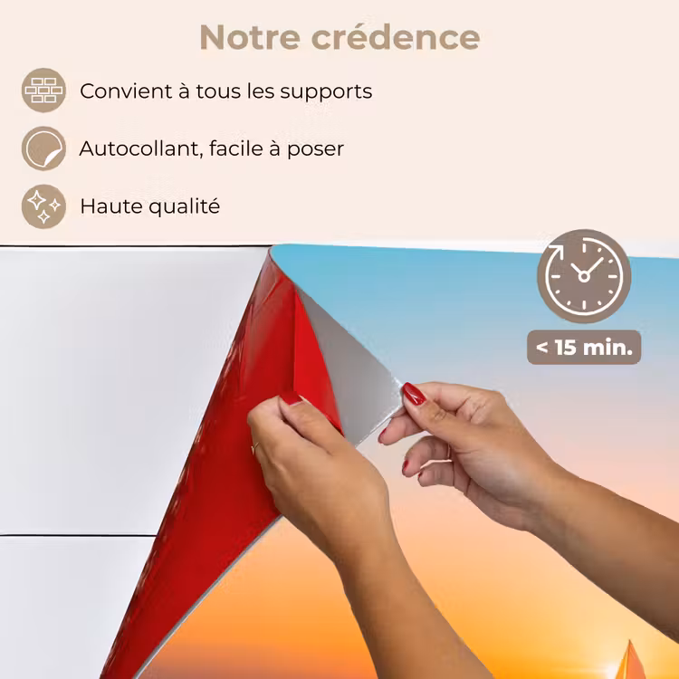 Fond de hotte - Mer - Voilier - Coucher de soleil — 4