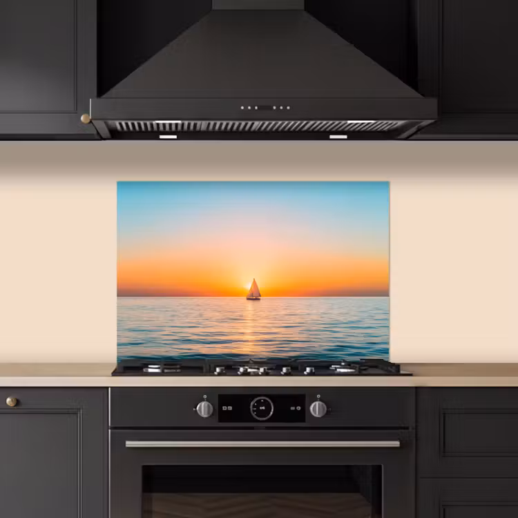Fond de hotte - Mer - Voilier - Coucher de soleil — 5