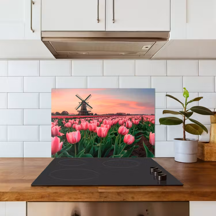 Fond de hotte - Tulipes - Moulin - Pays-Bas — 3