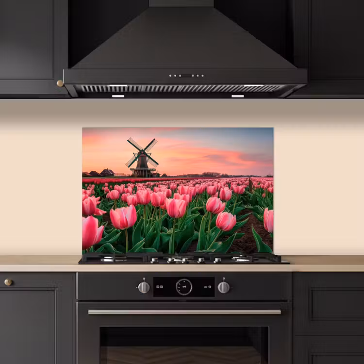 Fond de hotte - Tulipes - Moulin - Pays-Bas — 5