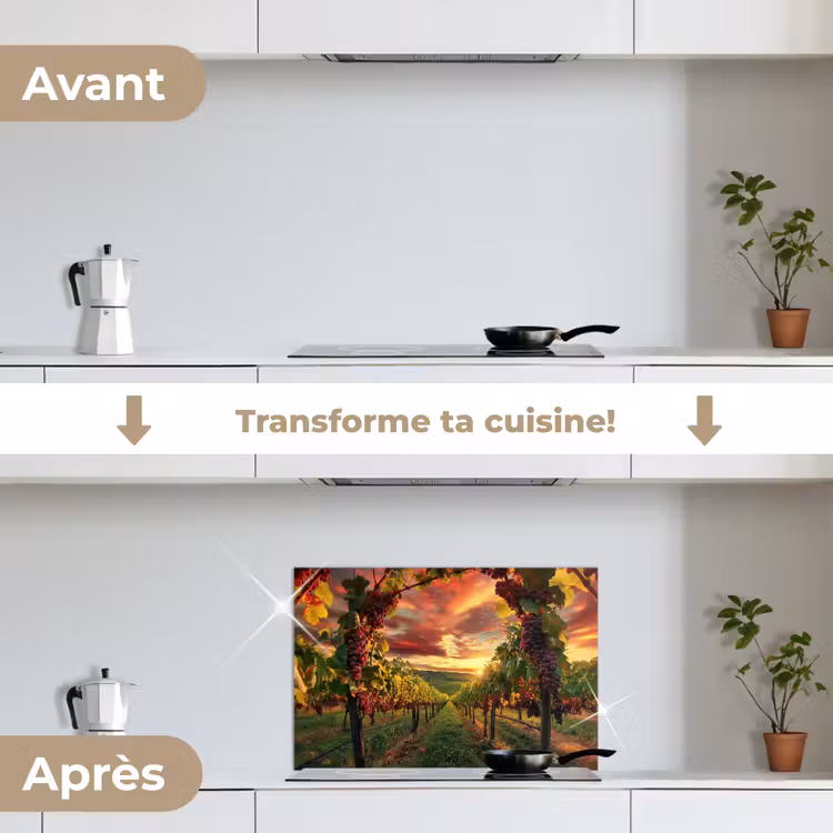 Fond de hotte - Vignoble - Raisins - Coucher de soleil — 7