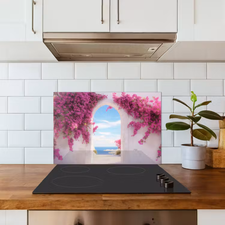 Fond de hotte - Mer - Rose - Fleurs - Portail — 3