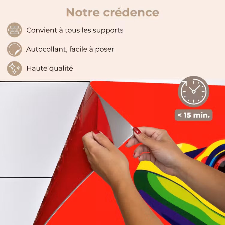 Fond de hotte - Grenouille - colorée - rayée - yeux — 4