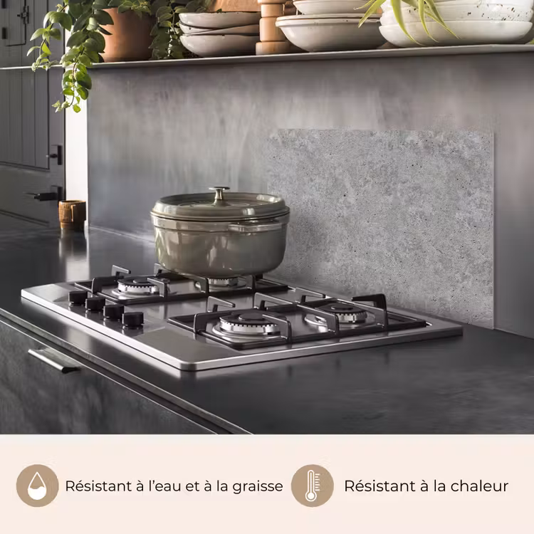 Fond de hotte - Motif - Ciment - Béton — 2