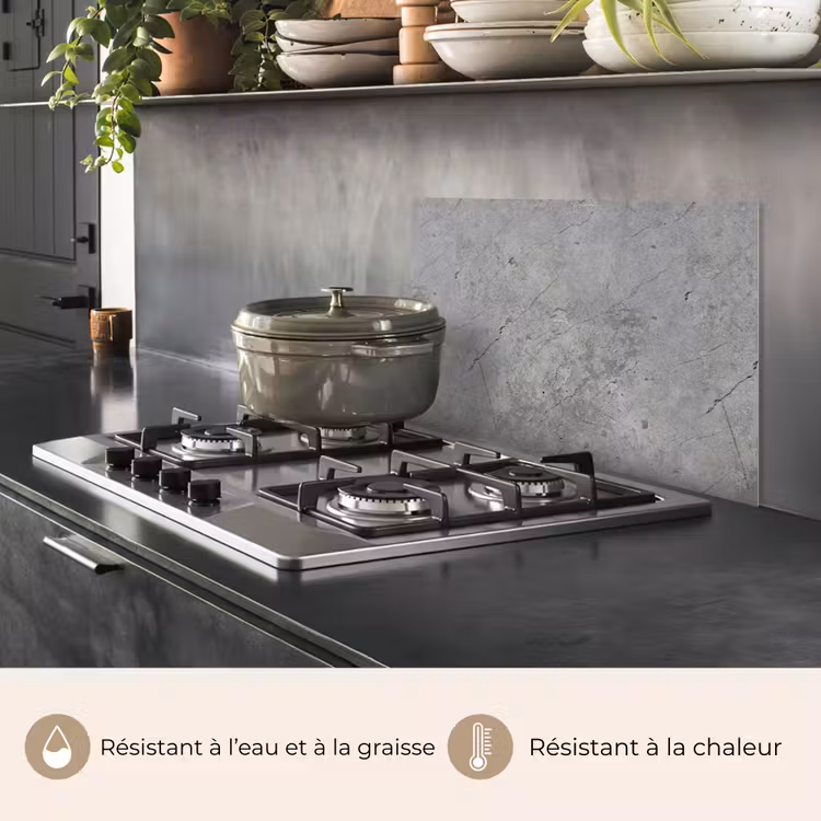 Fond de hotte - Motifs - Béton - Ancien — 2