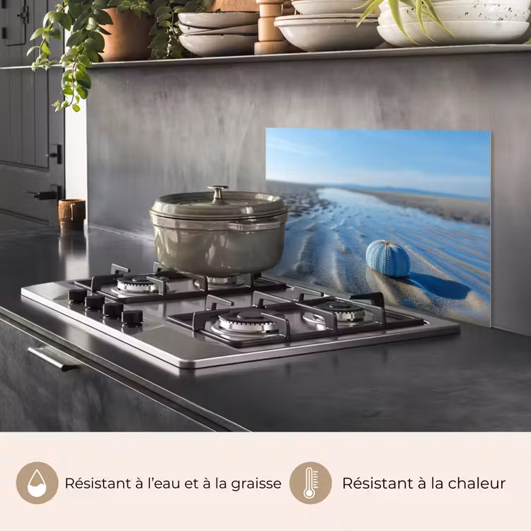 Fond de hotte - Plage - Bouclier - Eau - Bleu — 2