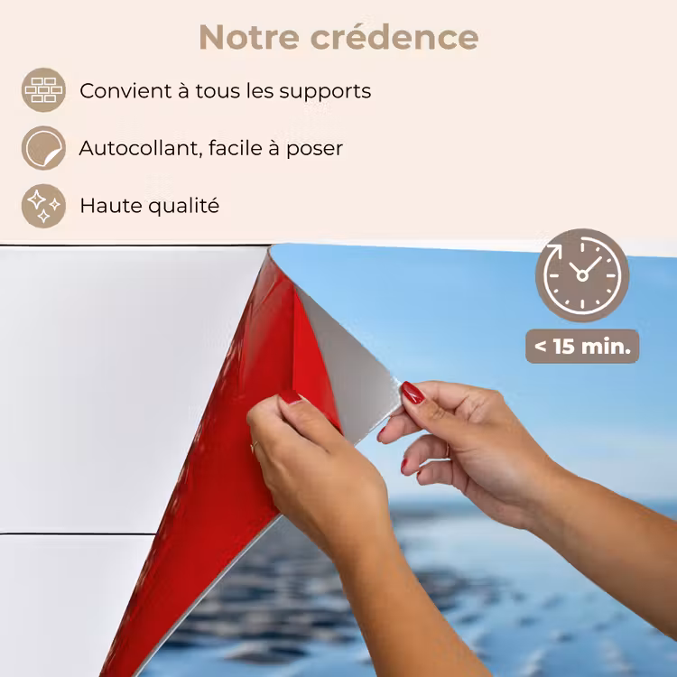 Fond de hotte - Plage - Bouclier - Eau - Bleu — 4