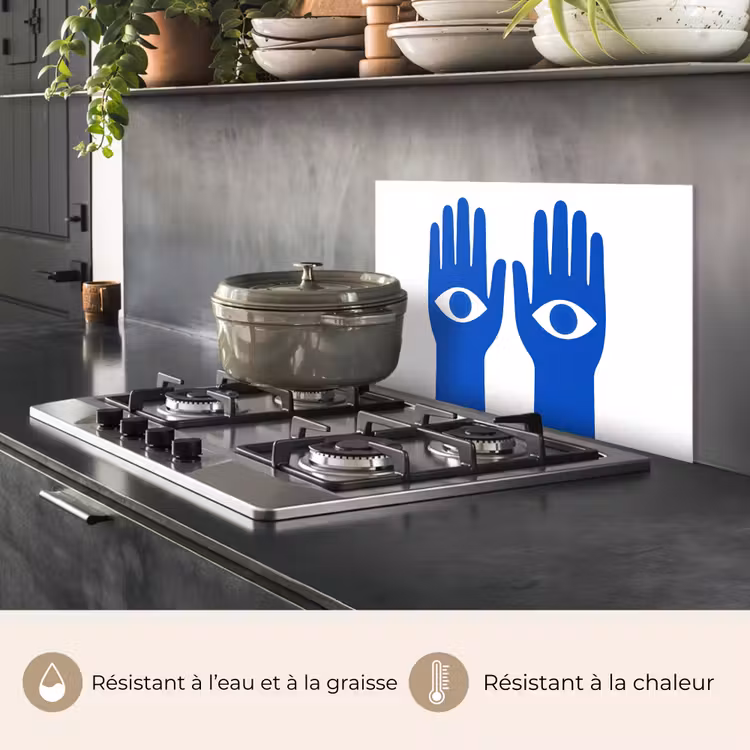 Fond de hotte - Mains - Deux - Yeux - Bleus — 2