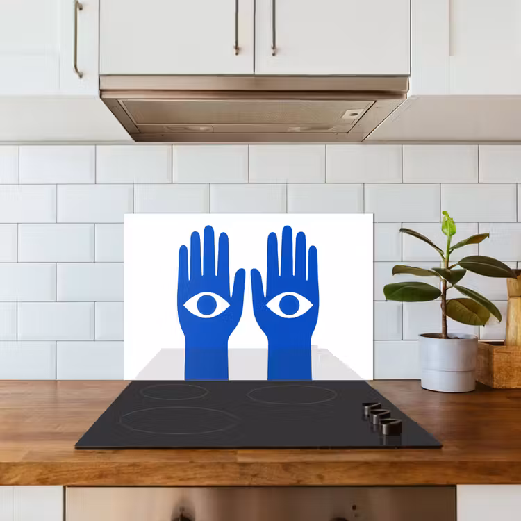 Fond de hotte - Mains - Deux - Yeux - Bleus — 3