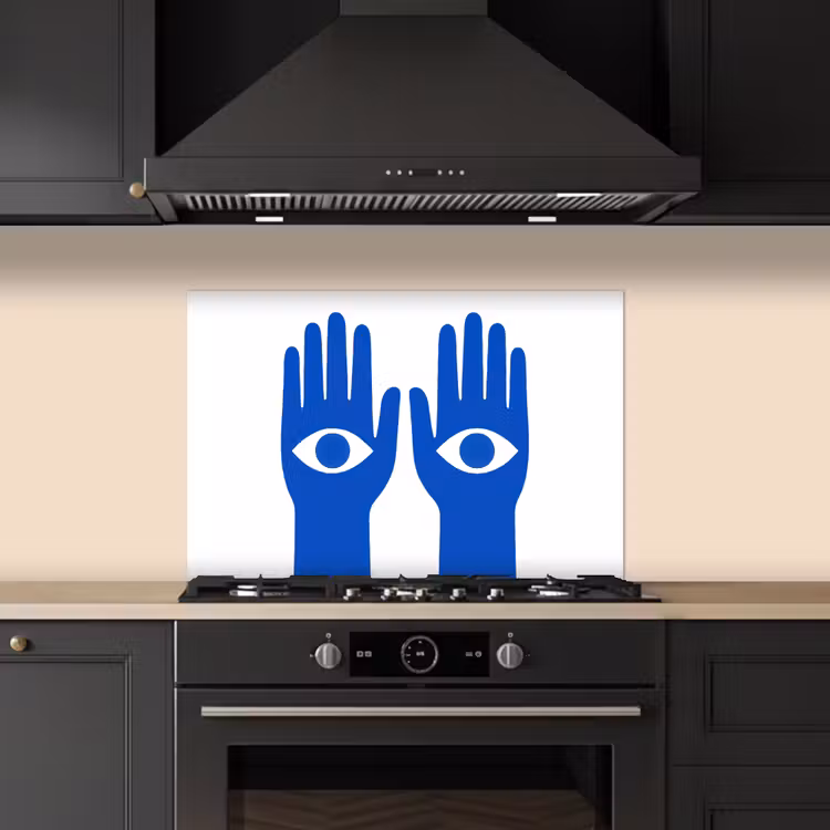 Fond de hotte - Mains - Deux - Yeux - Bleus — 5