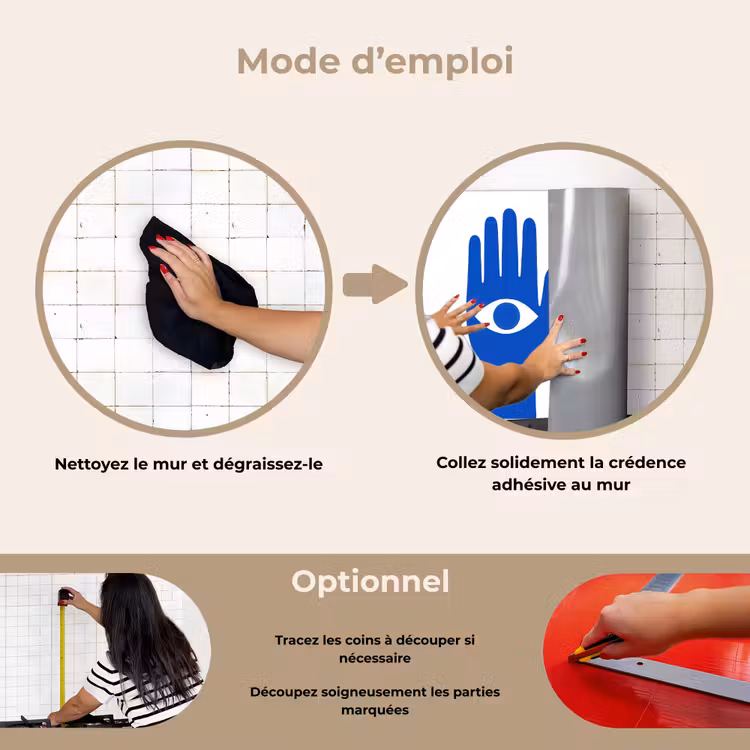 Fond de hotte - Mains - Deux - Yeux - Bleus — 6
