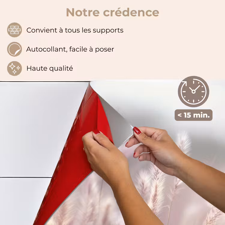 Fond de hotte - Panaches d'herbe - Vent - Beige - Brumeux — 4