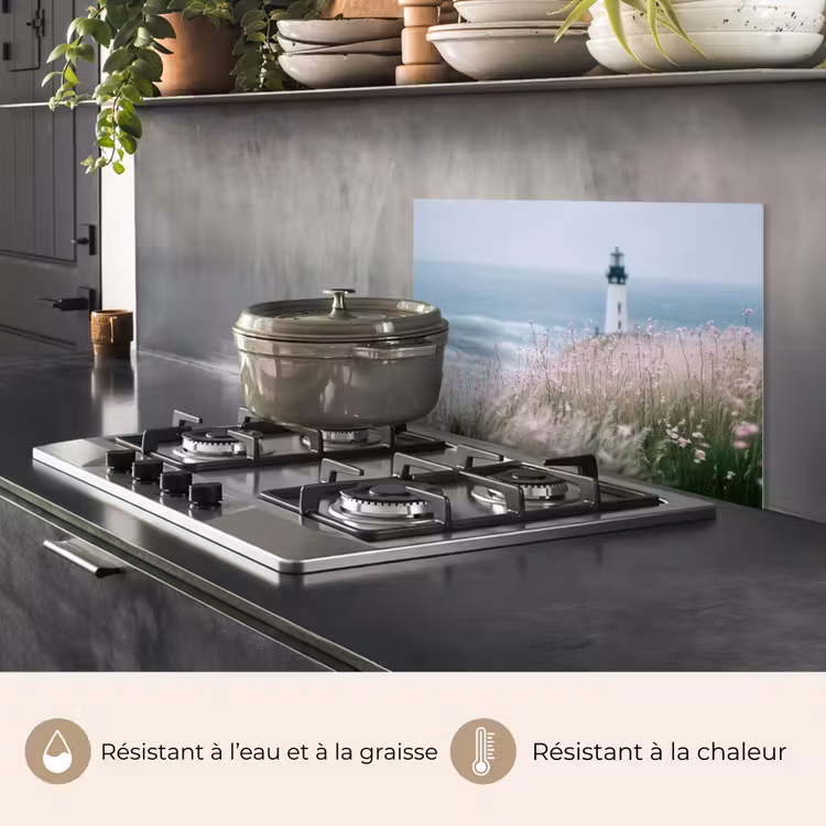 Fond de hotte - Phare - Falaise - Mer - Fleurs — 2