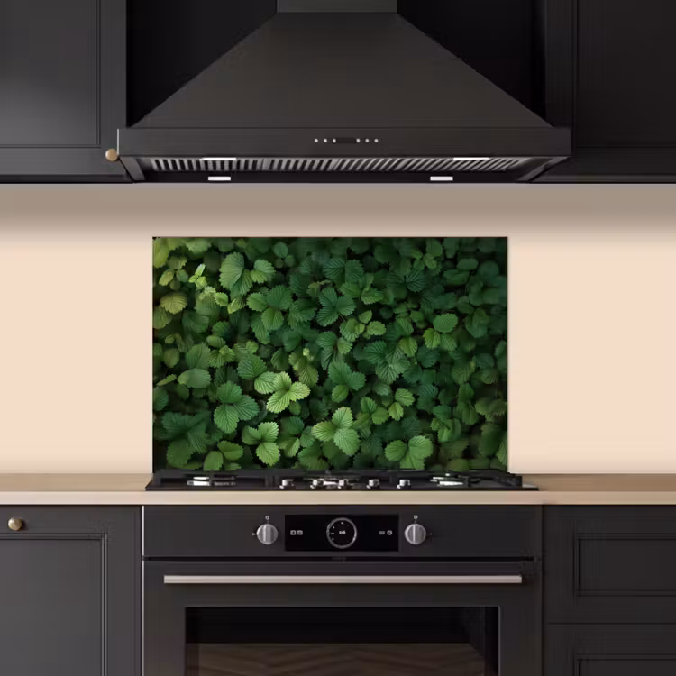 Fond de hotte - Vert - feuille - dentelé - soleil — 5