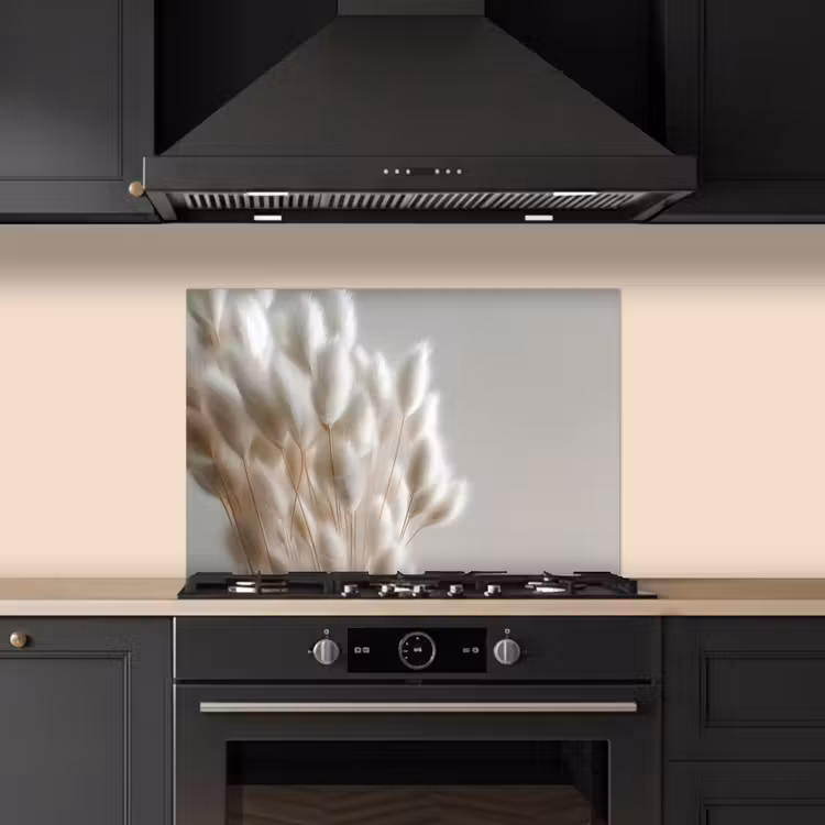 Fond de hotte - Plumes - Beige - Minimaliste — 5