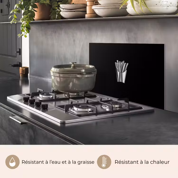 Fond de hotte - Frites - Futuriste - Argent — 2
