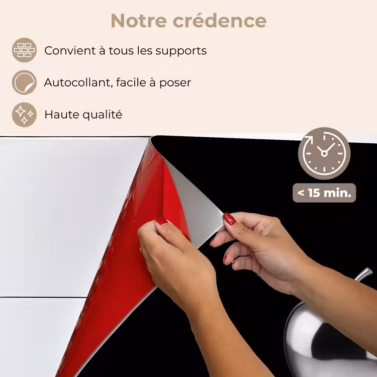 Fond de hotte - Pomme - Métallique - Symétrique — 4