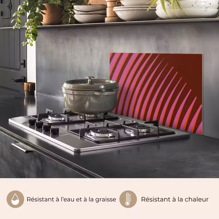 Fond de hotte - Lignes - Rouge - Mouvement — 2