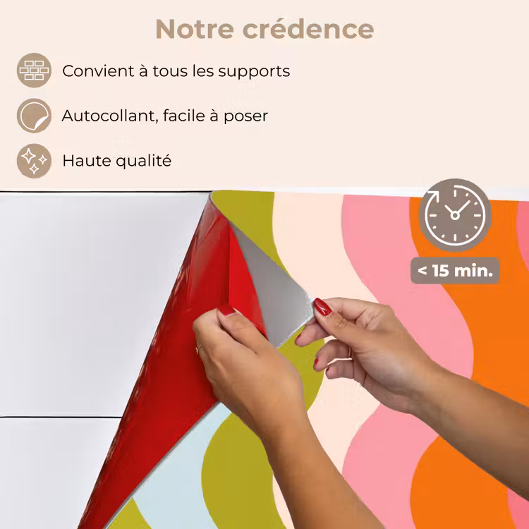 Fond de hotte - Orbites - Vagues - Colorées - Verticales — 4