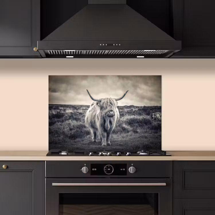 Fond de hotte - Highlander écossais - Animaux - Nuages - Vache - Nature — 5